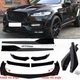 For Jaguar F-Pace Glossy Black Front Bumper Lip Splitter Spoiler Chin Body Kit