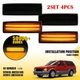 4X For Chevy S10 GMC Jimmy S15 Oldsmobile Fender Side Marker Lights Smoked Len H