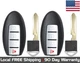 2x New Replacement Proximity Key Fob For Select Nissan Infiniti Read Description