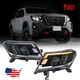 LED Headlight DRL Sequential Turn Signal Lamp For Nissan Navara NP300 2014-2022