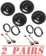 For 2008-2022 Honda Accord & 2006-2021 Civic JBL Stage3 Front &  Rear Speakers
