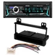 Jensen Single DIN In-Dash Car Stereo AM/FM Radio kit for 1999-2003 Ford F-150