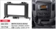 2DIN Radio Bezel Fits Mercedes-Benz Sprinter (W906) / VW Crafter 2006 Onwards
