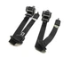 2007 BMW X5 (E70) LEFT & RIGHT REAR 2nd ROW SEAT SEATBELT RETRACTOR SET (BLACK)