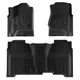 3 Set Car Floor Mats for Chevy Silverado 1500 2014-2019 All-Weather Waterproof
