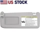 Gray Sun Visor W/ Mirror for Toyota RAV4 2013-18 74320-42595-B1 Left Driver Side