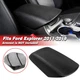 Fits 2011-2019 Ford Explorer Center Console Lid Armrest Leather Cover Trim Black