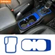 Gear Shift Panel Water Cup Holder Cover Trim For Jeep Wrangler JL 2018-2021 Blue