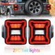 Pair LED Tail Lights Brake Reverse Turn Signal For Jeep Wrangler JL 2018-2021
