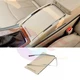 *For Buick LaCrosse 2010-13 Beige Center Console Roller Blind Cover+Chrome Trim