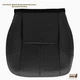 2007-2014 Chevy Silverado Driver Bottom Genuine Leather Seat Cover(Heated)Black