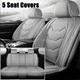 For Toyota C-HR Faux Leather Car 5 Seat Covers Full Set Front & Rear Protector