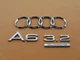 05 06 07 08 09 10 11 AUDI A6 3.2 SEDAN REAR TRUNK EMBLEM LOGO BADGE SIGN A47499
