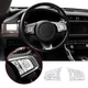 Silver Alloy Steering Wheel Button Cover Trim For Jaguar F-Pace F-TYPE XE XF