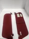 1987-1996 Ford F150 F250 F350 Bronco DARK RED CLOTH Sun Visors Sunvisor Pair