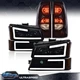 Fit For 03-07 Chevy Silverado LED DRL Headlight Bumper Lamps Tail Lights