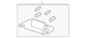Genuine Honda Sun Visor 83280-T2F-A52ZC