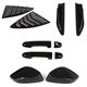 Black Exterior Trim Decor Cover Kit For Toyota 86 Subaru BRZ 2012-21 Scion FR-S
