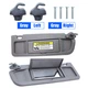 Pair Sun Visor Dark Gray For 2006-2011 Honda Civic Visors Left & Right Visor Set