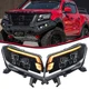 LED Headlight Assembly DRL Sequential Turning For Nissan Navara NP300 2014-2022
