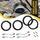 Car 4 Door Speaker Wire Harness Adapter Spacer Rings For Honda Accord 2010-2017