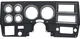 81-83 Chevy/GMC C10 Truck Black & Chrome Dash Bezel With A/C