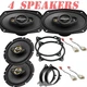 Pioneer 350W Front 6.5" & 450W Rear 6"x9" Speakers for 2003-2013 Toyota Corolla