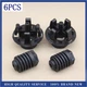 6PCS  Fit BMW Bonnet Hood Slam Adjuster Repair Part 51767183752