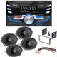 XDM27BT AM/FM Radio Car Stereo & Front/Rear Speakers for 1999-2003 Ford F-150