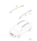 New Genuine Jaguar E-Pace Gloss Black Longitudinal Roof Rails PAIR Left + Right