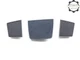 2014-2019 MASERATI QUATTROPORTE FRONT DASHBOARD SPEAKER COVERS W/ SPEAKERS OEM