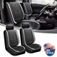 For Toyota RAV4 Front Rear Car Seat Covers 2-Seats Protector PU Leather Full Set