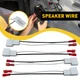 4*Speaker Wire Adapters Harness Connector For Toyota Scion Mitsubishi 72-8104 M