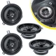 Replace for Kicker 77KICK10 Speaker Upgrade for Jeep Chrysler Dodge 6.5 In 4Pack