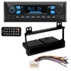 Car Stereo Bluetooth/MP3/USB AM/FM Radio Install kit for 2001-2004 Ford Mustang