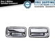 Chrome Outside Exterior Door Handle Pair Set S-10 Front for Chevy Pickup Truck