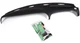 Black Dash Cover Molded Cap Overlay for 1998-01 Dodge Ram 1500 1998-02 2500 3500