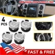 For Ford F-150 2009-2014 Dashboard Louver AC Heater Louvre Air Vent Chrome 4PCS