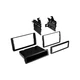American International Double DIN Black Stereo Dash Kit w Storage Pocket