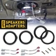 For 2011-UP HONDA Odyssey Front Rear Door Speaker 6.5" Spacer Harness Adapter US