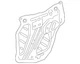 Genuine GM Front Driver Side Door Water Deflector 84374104