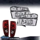 Fit For 04-12 Chevy Colorado Canyon Clear Headlights+Parking Signal+Tail Lights