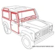 LRC10094 - Full Set of Body Seals for Land Rover Defender 90 CSW - 1987-2005