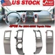 4PCs Center Inner A/C Dash Air Vent Panel Cover Trims For Toyota Prius 2004-2009