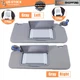 For 08-12 Honda Accord Pair Gray Sun Visor W/Light Left Driver+Right Passenger