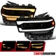 Fit 2019-2024 Dodge Ram 2500 Smoke Black Projector Headlights LED Sequential