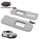 Driver & Passenger Side Sun Visor Pair Set For Hyundai Veloster 12-2015 Gray