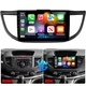 Android 15 Apple Carplay For Honda CRV 2012-2016 Car Stereo Radio GPS WIFI + Cam