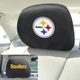 Fanmats 12512 Pittsburgh Steelers Embroidered Head Rest Cover Set - 2 Pieces