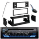 JVC KD-T720BT Single DIN Receiver, GM Cars Install Kit, Harness, Antenna Adapter